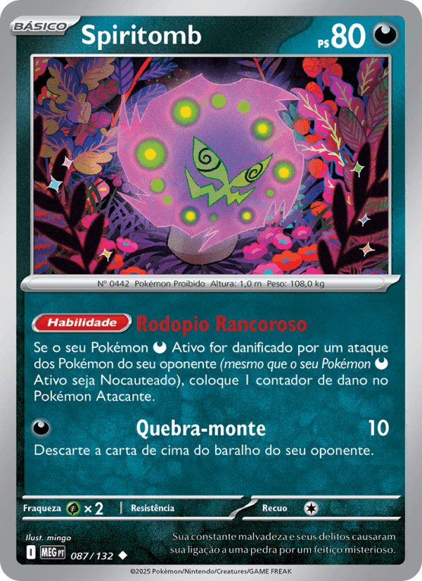 Spiritomb, carta 087 da expansão Mega Evolução