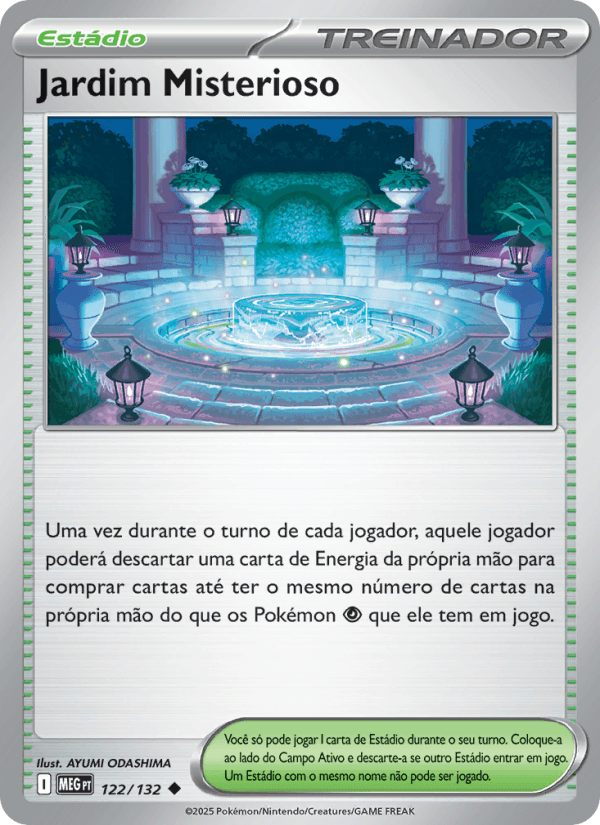 Jardim Misterioso, carta 122 da expansão Mega Evolução