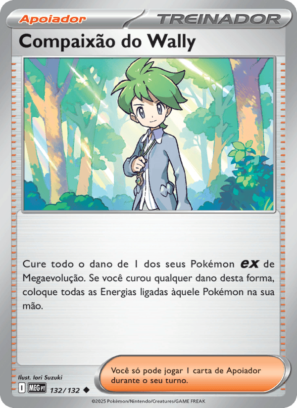 Compaixão do Wally, carta 132 da expansão Mega Evolução