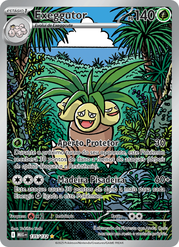 Exeggutor, carta 135 da expansão Mega Evolução
