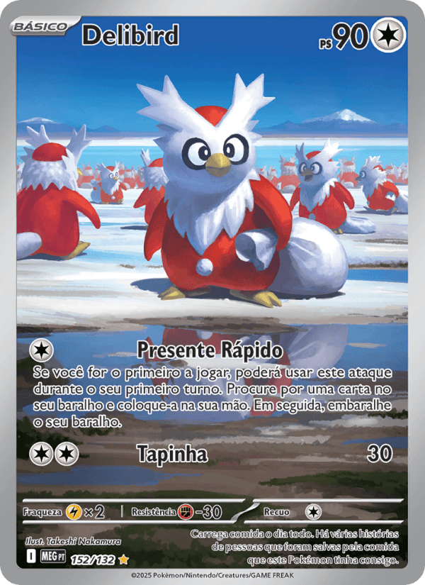 Delibird, carta 152 da expansão Mega Evolução