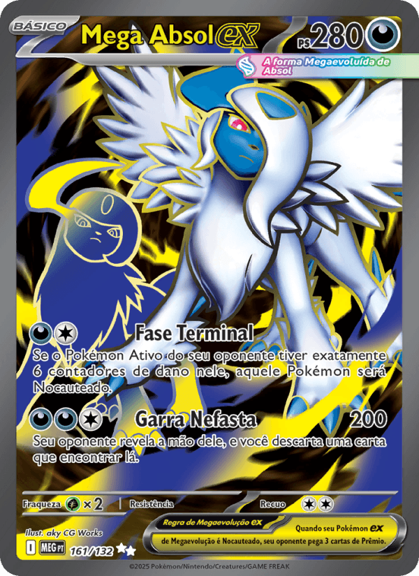 Mega Absol ex, carta 161 da expansão Mega Evolução