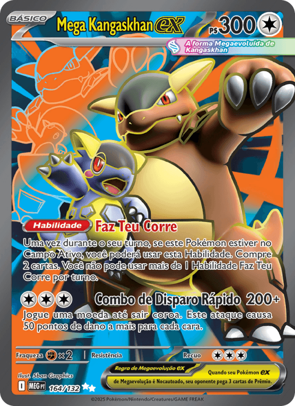 Mega Kangaskhan ex, carta 164 da expansão Mega Evolução