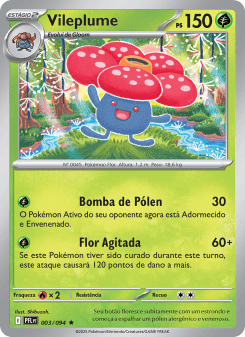 Vileplume — carta 003 de Fogo Fantasmagórico