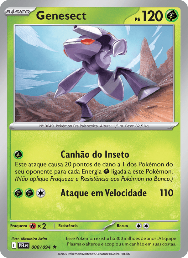 Genesect, carta 008 da expansão Fogo Fantasmagórico