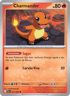 Charmander — carta 011 de Fogo Fantasmagórico