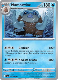 Mamoswine — carta 025 de Fogo Fantasmagórico