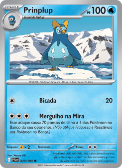 Prinplup — carta 028 de Fogo Fantasmagórico
