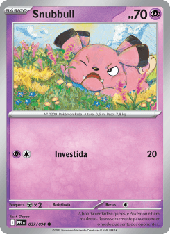 Snubbull — carta 037 de Fogo Fantasmagórico