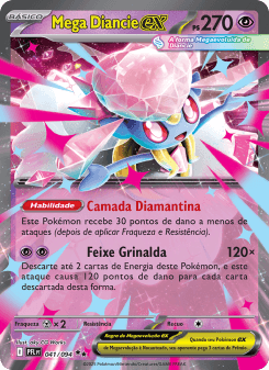 Mega Diancie ex — carta 041 de Fogo Fantasmagórico