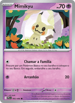 Mimikyu — carta 042 de Fogo Fantasmagórico