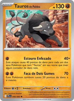 Tauros de Paldea — carta 048 de Fogo Fantasmagórico