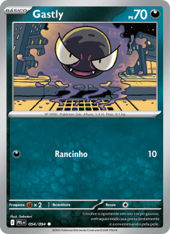 Gastly — carta 054 de Fogo Fantasmagórico