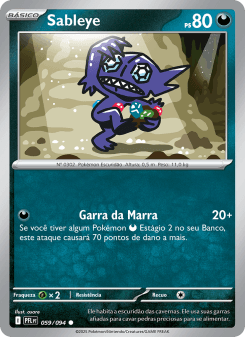 Sableye — carta 059 de Fogo Fantasmagórico