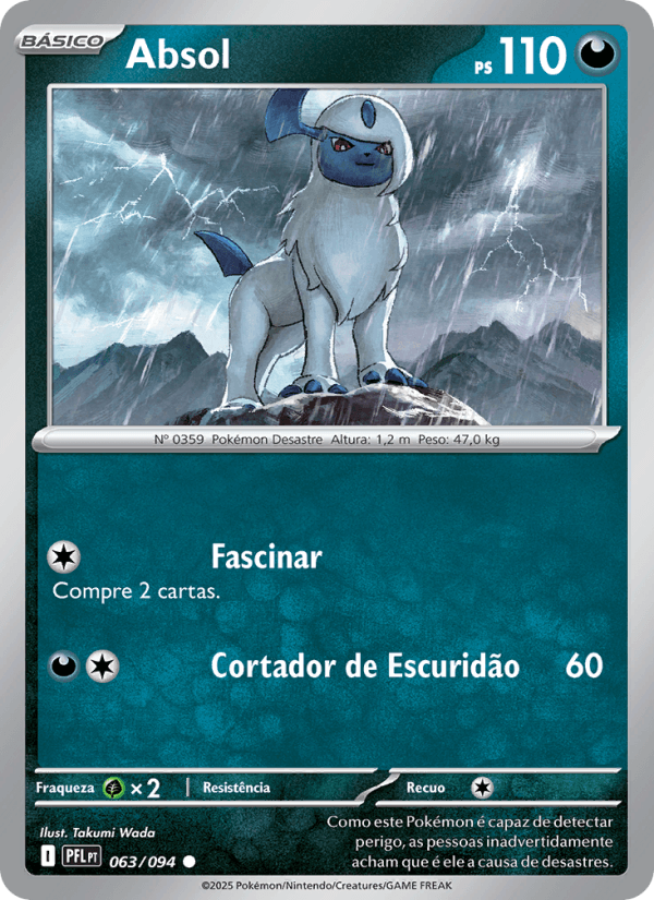 Absol, carta 063 da expansão Fogo Fantasmagórico