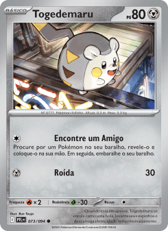 Togedemaru — carta 073 de Fogo Fantasmagórico