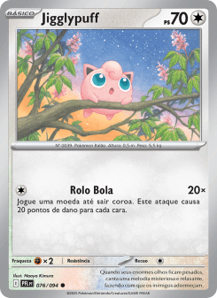 Jigglypuff — carta 076 de Fogo Fantasmagórico