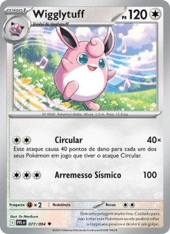 Wigglytuff — carta 077 de Fogo Fantasmagórico