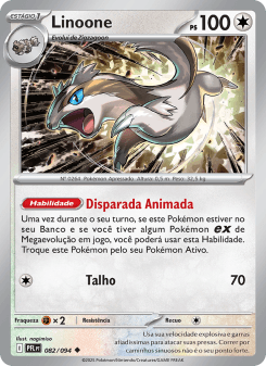 Linoone — carta 082 de Fogo Fantasmagórico