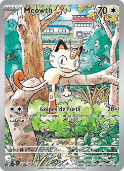 Meowth — carta 106 de Fogo Fantasmagórico