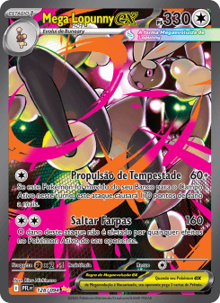 Mega Lopunny ex — carta 128 de Fogo Fantasmagórico