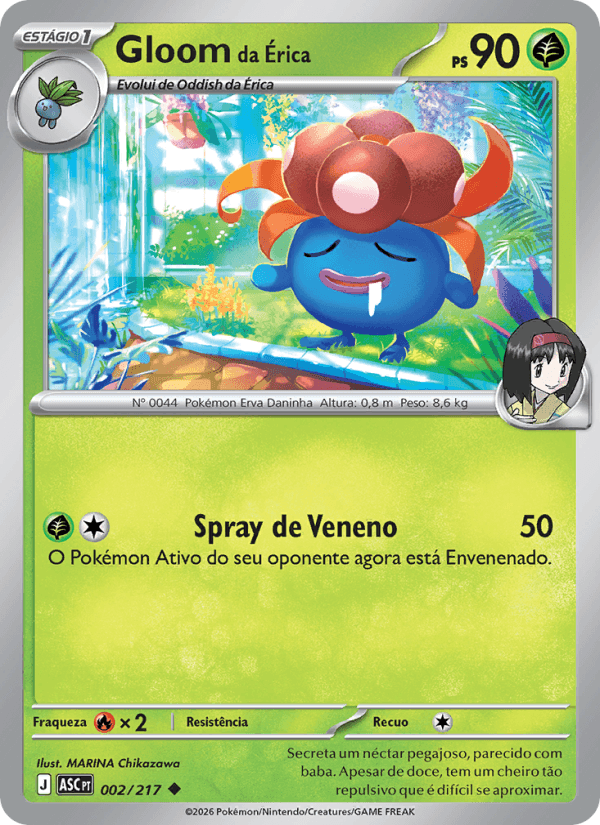 Gloom da Érica, carta 002 da expansão Heróis Excelsos