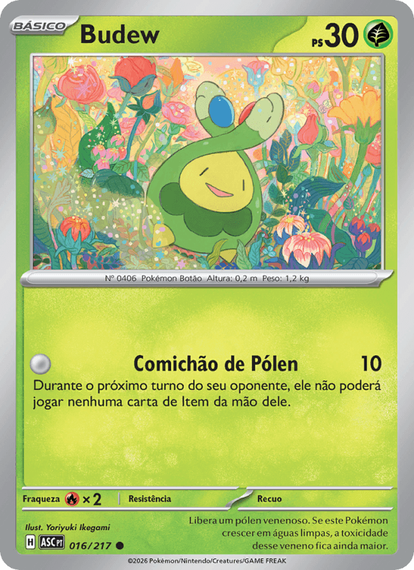 Budew, carta 016 da expansão Heróis Excelsos
