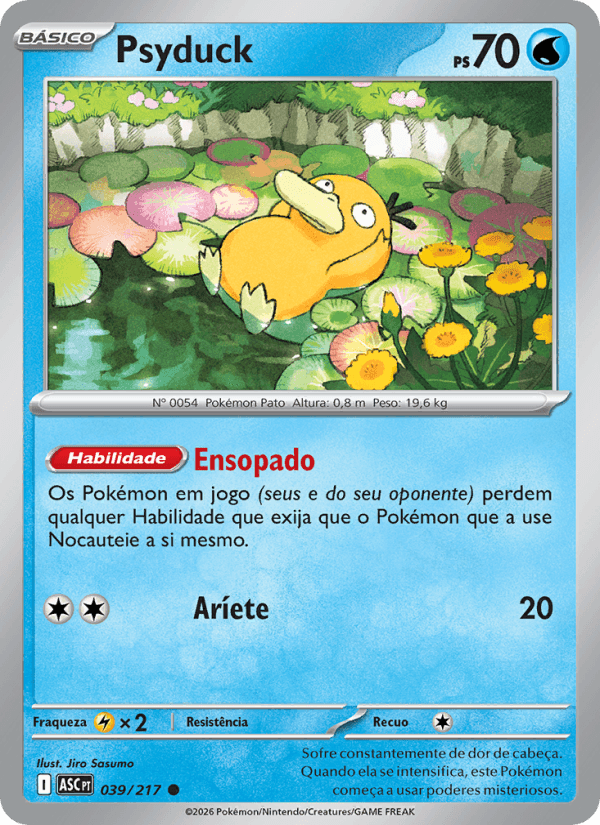 Psyduck, carta 039 da expansão Heróis Excelsos