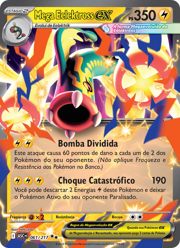 Mega Eelektross ex, carta 061 da expansão Heróis Excelsos
