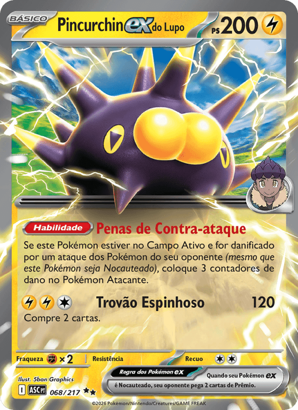Pincurchin ex do Lupo, carta 068 da expansão Heróis Excelsos