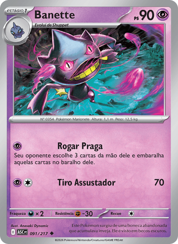 Banette, carta 091 da expansão Heróis Excelsos