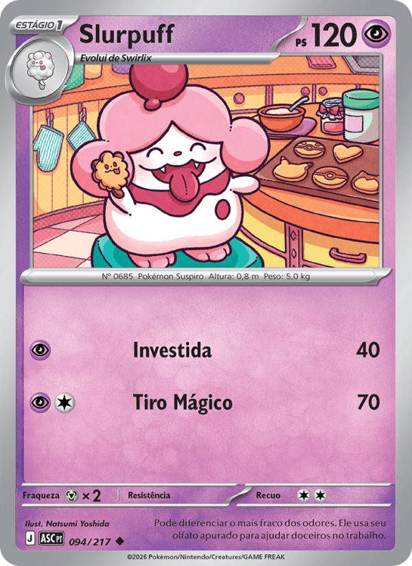 Slurpuff, carta 094 da expansão Heróis Excelsos