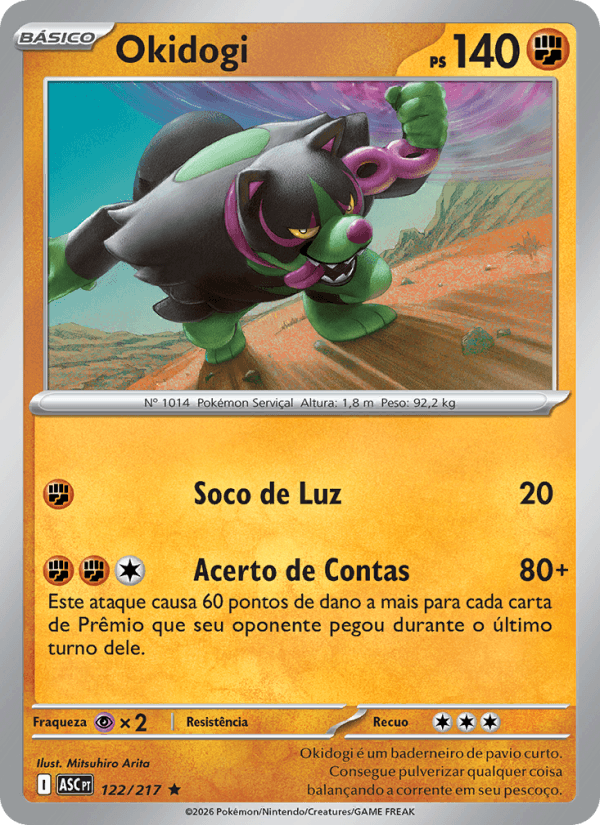 Okidogi, carta 122 da expansão Heróis Excelsos