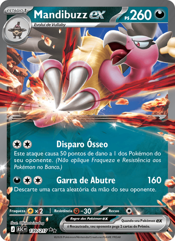 Mandibuzz ex, carta 139 da expansão Heróis Excelsos