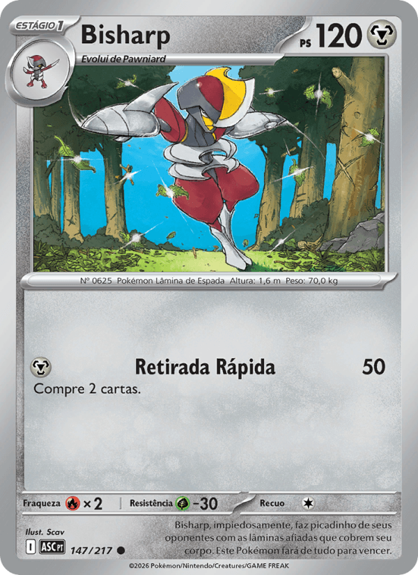 Bisharp, carta 147 da expansão Heróis Excelsos