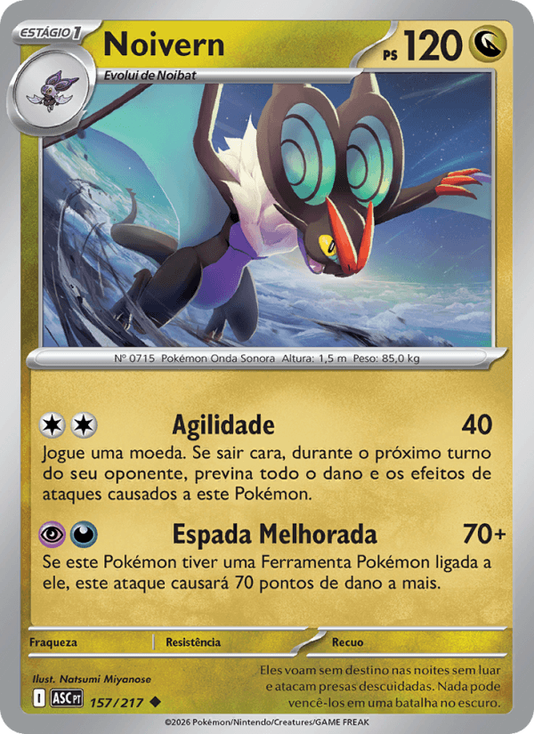Noivern, carta 157 da expansão Heróis Excelsos