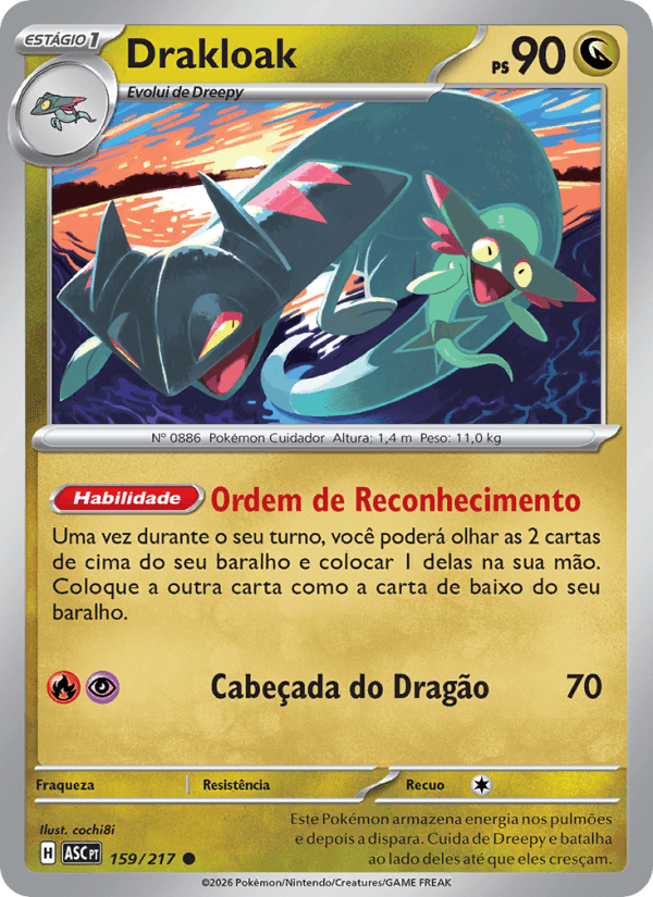 Drakloak, carta 159 da expansão Heróis Excelsos