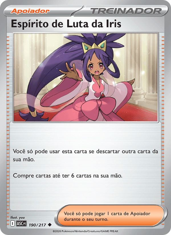 Espírito de Luta da Iris, carta 190 da expansão Heróis Excelsos