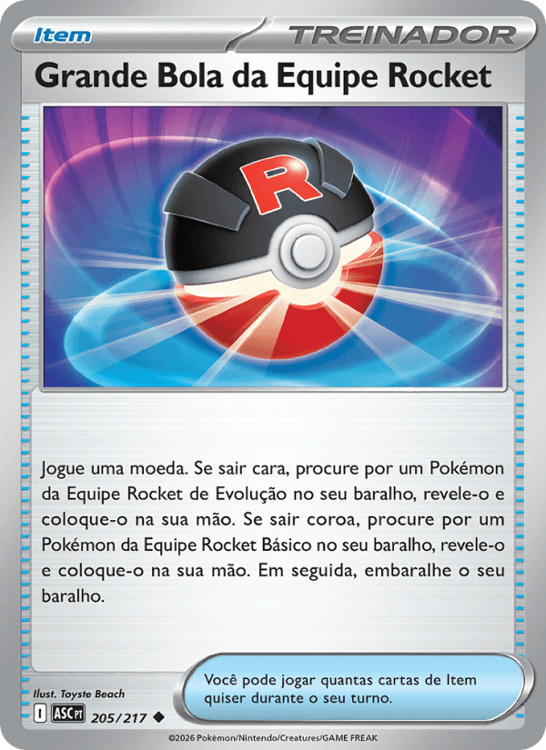 Grande Bola da Equipe Rocket, carta 205 da expansão Heróis Excelsos