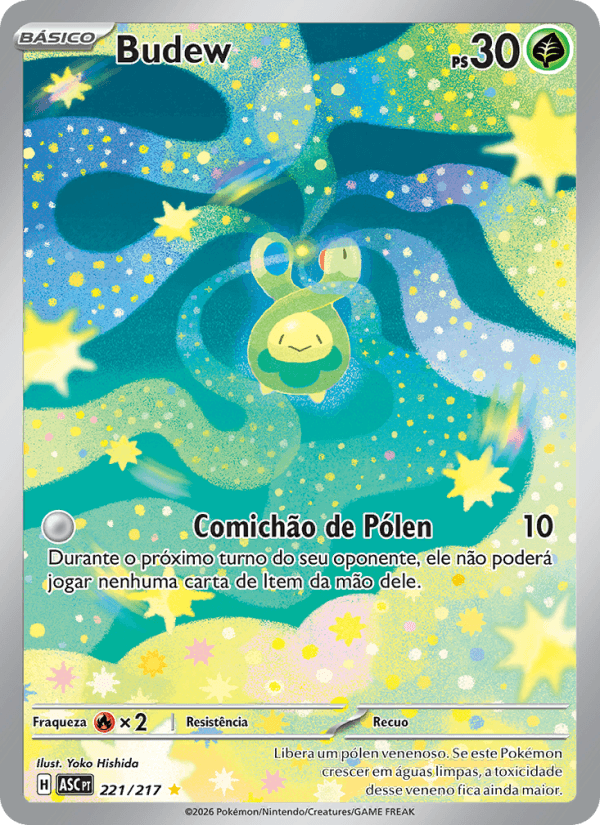 Budew, carta 221 da expansão Heróis Excelsos