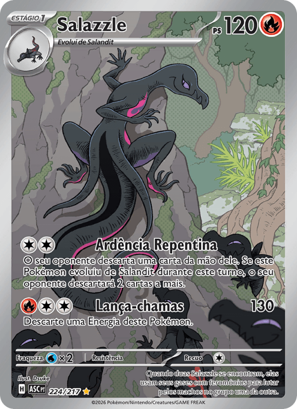 Salazzle, carta 224 da expansão Heróis Excelsos