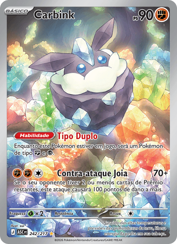 Carbink, carta 242 da expansão Heróis Excelsos