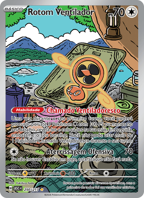 Rotom Ventilador, carta 250 da expansão Heróis Excelsos