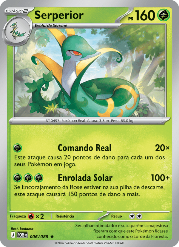 Serperior, carta 006 da expansão Equilíbrio Perfeito