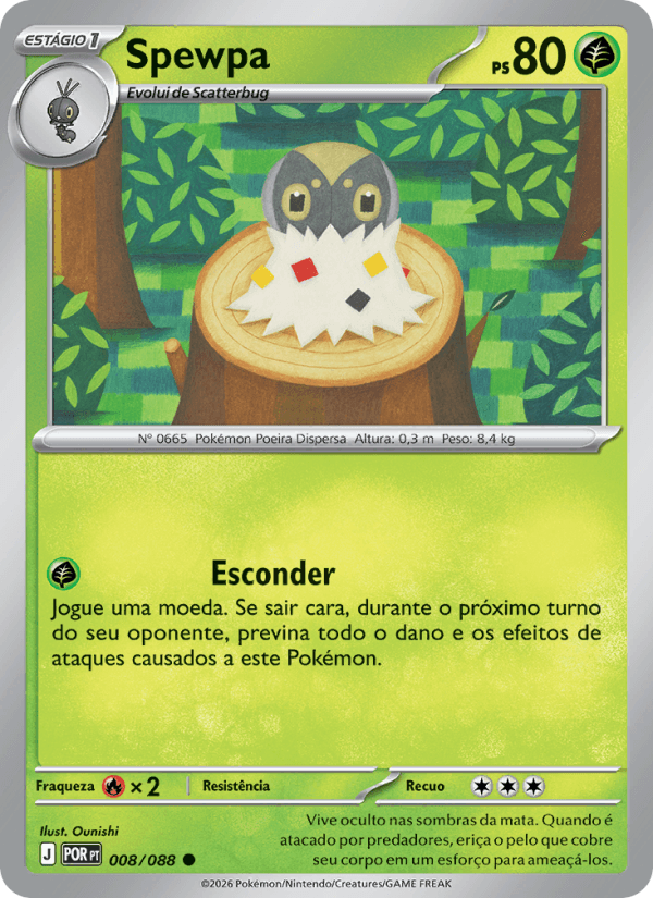 Spewpa, carta 008 da expansão Equilíbrio Perfeito