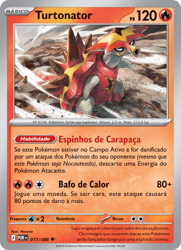 Turtonator, carta 017 da expansão Equilíbrio Perfeito