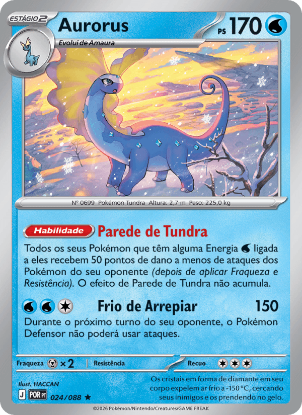 Aurorus, carta 024 da expansão Equilíbrio Perfeito