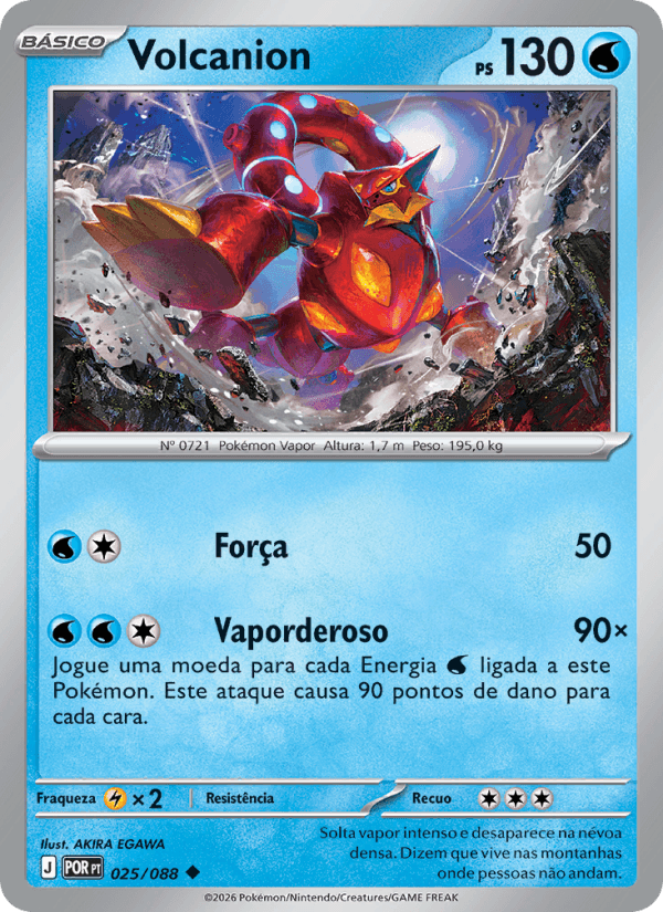Volcanion, carta 025 da expansão Equilíbrio Perfeito