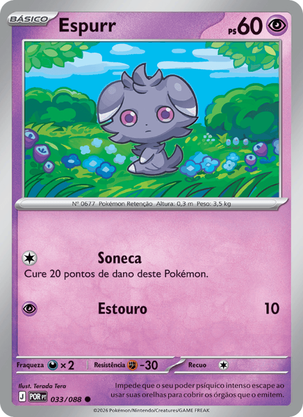 Espurr, carta 033 da expansão Equilíbrio Perfeito