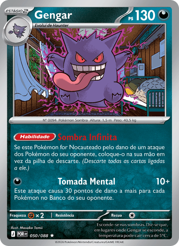 Gengar, carta 050 da expansão Equilíbrio Perfeito